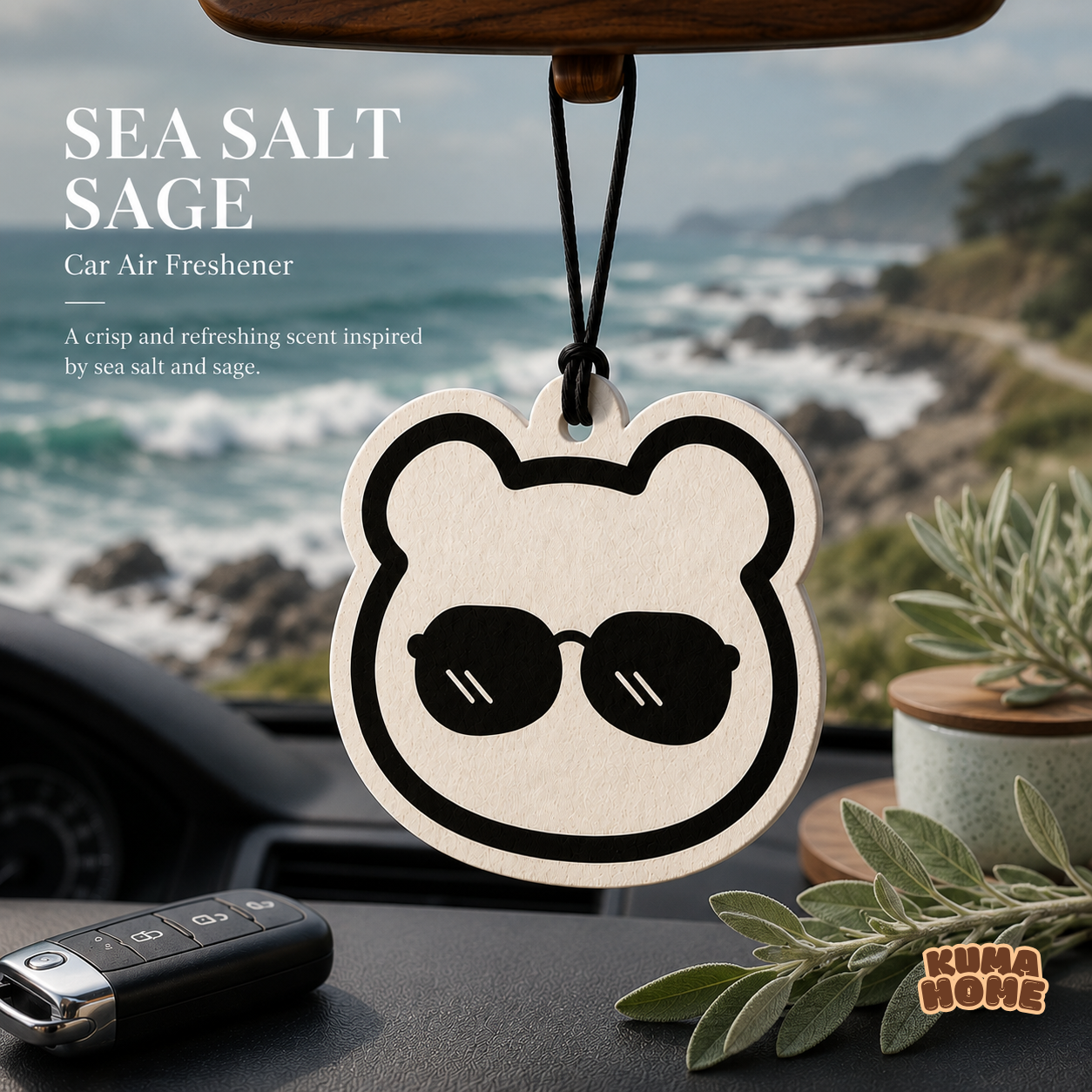 KUMA HOME "KUMA the Bear" Sculptural Hanging Air Freshener
