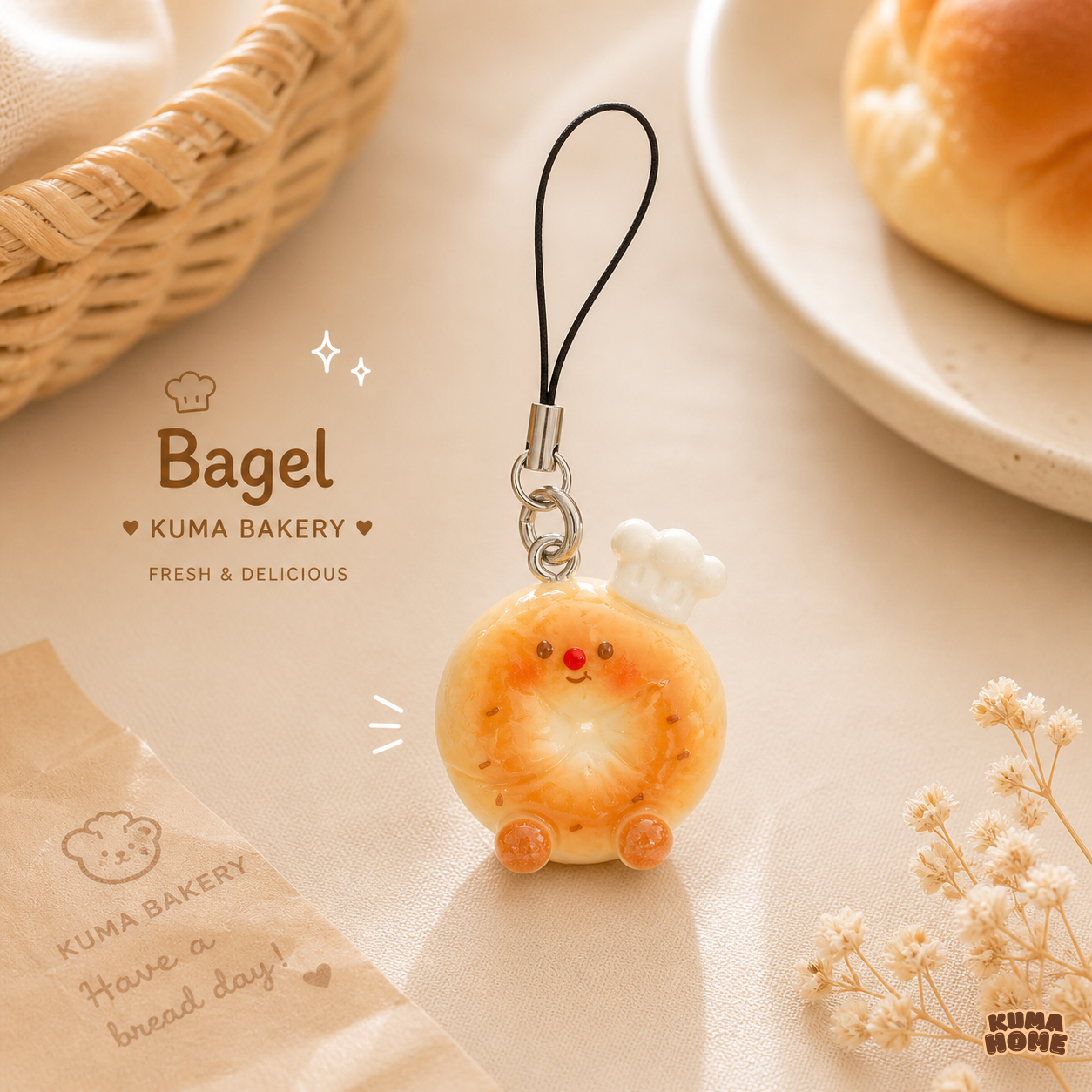 Mini Chef Bread & Snack Miniature Keychain Series