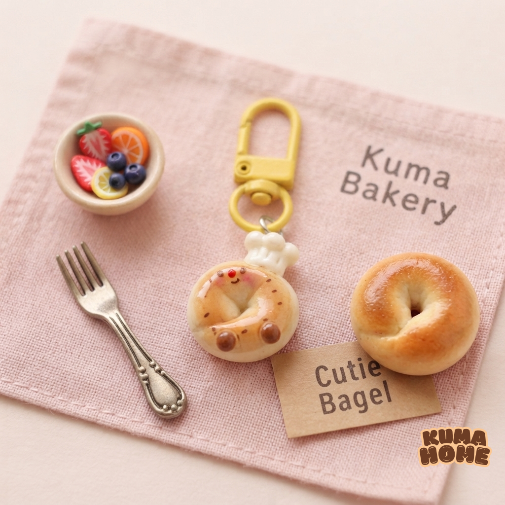 Mini Chef Bread & Snack Miniature Keychain Series