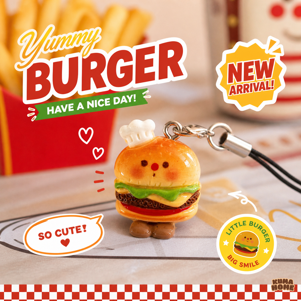 Mini Chef Bread & Snack Miniature Keychain Series
