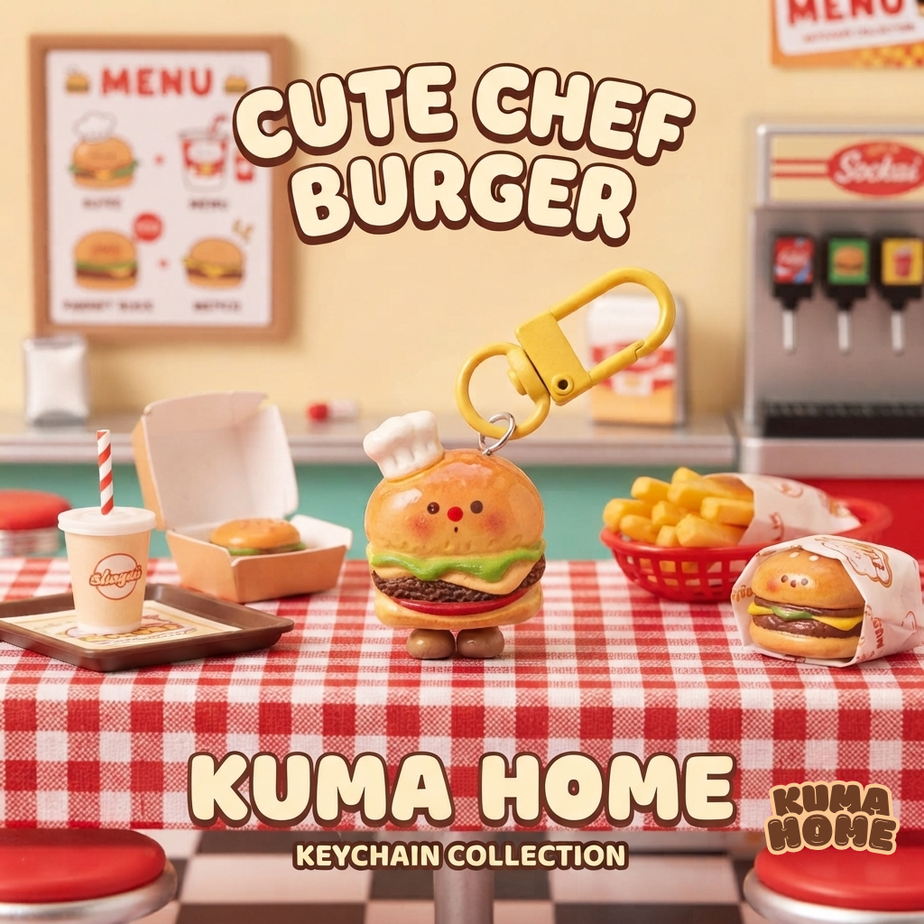 Mini Chef Bread & Snack Miniature Keychain Series
