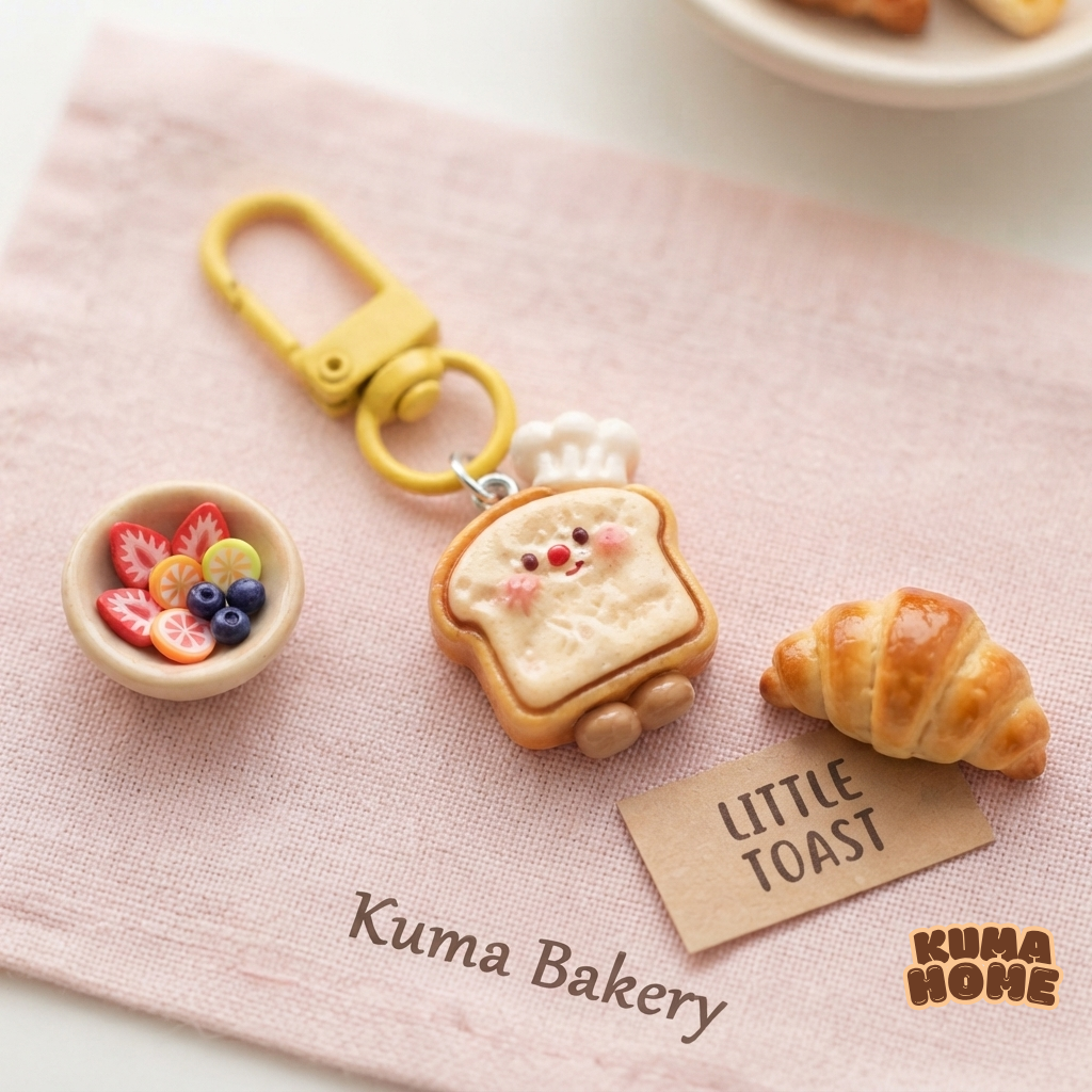 Mini Chef Bread & Snack Miniature Keychain Series