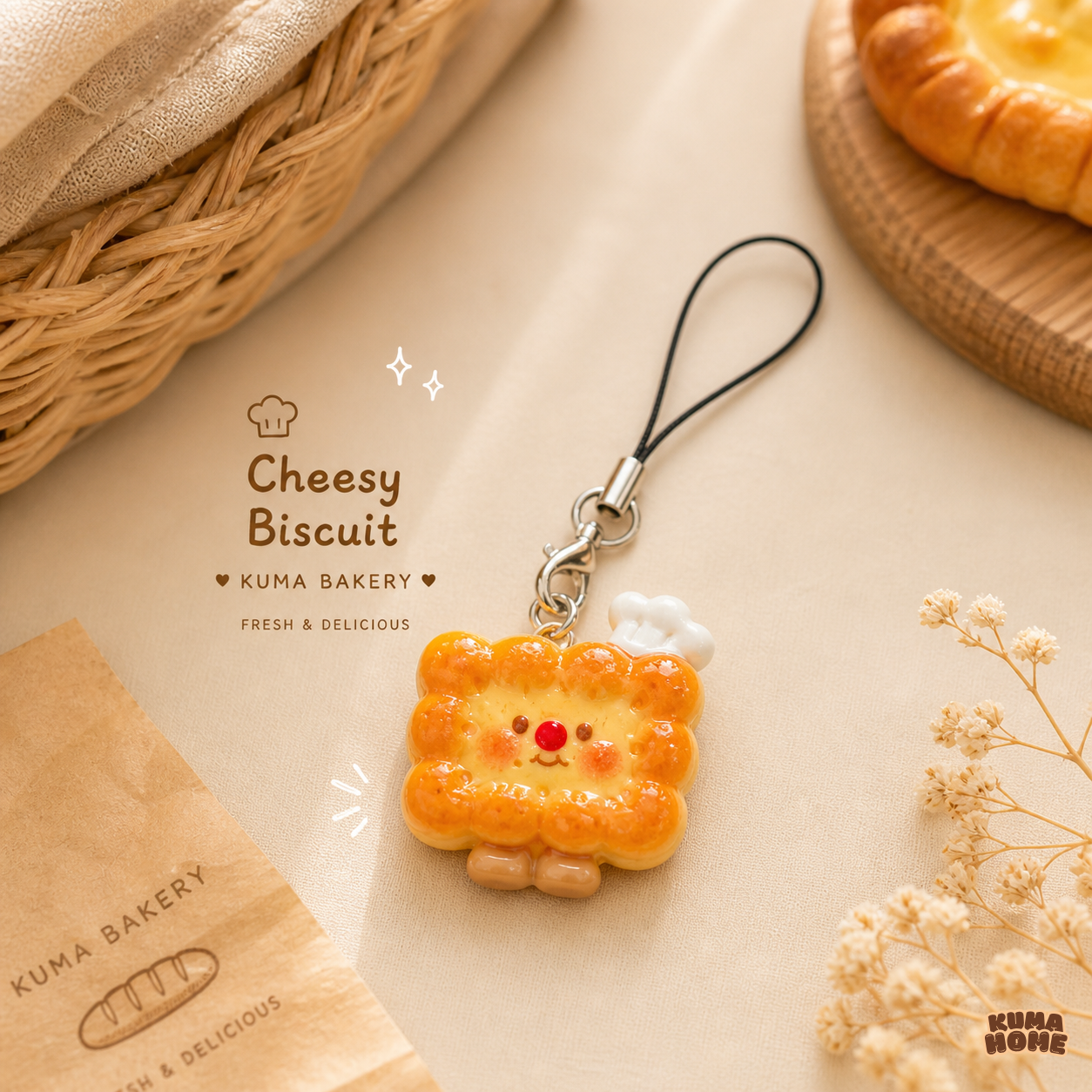 Mini Chef Bread & Snack Miniature Keychain Series