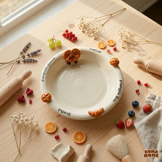 Bakery Relief - 8.5" Wide-Rimmed Plate