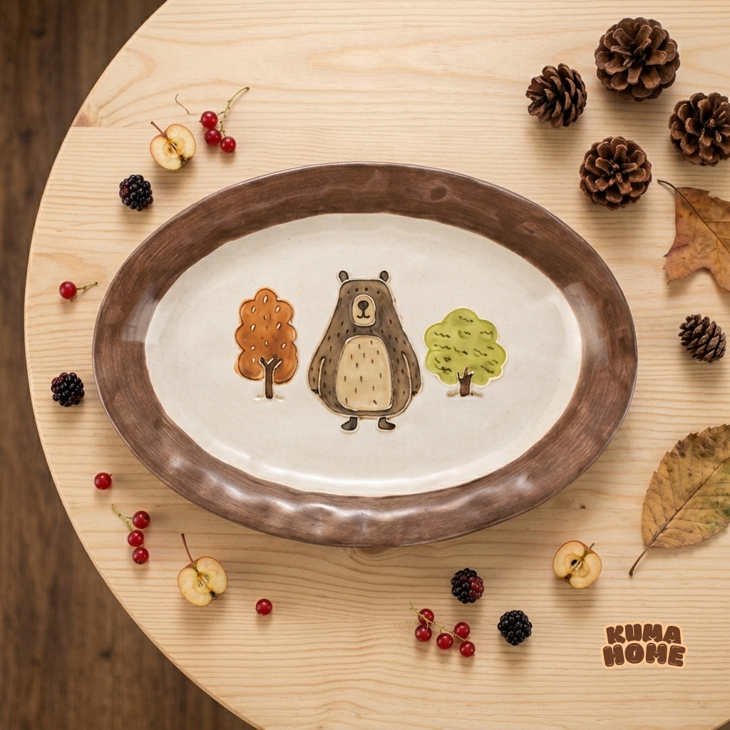 Bear in the Forest Storybook Ceramic Tableware Collection