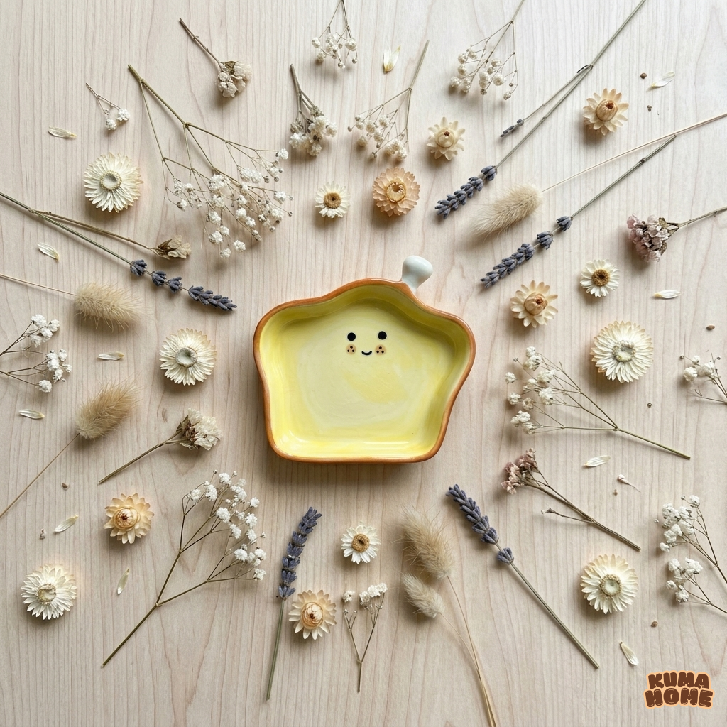 Kawaii Bread-Shaped Miniature Ceramic Sauce Dish