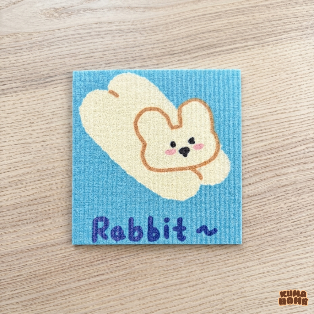 Whimsical Animal Wood Pulp Cotton Absorbent Cleaning Cloth