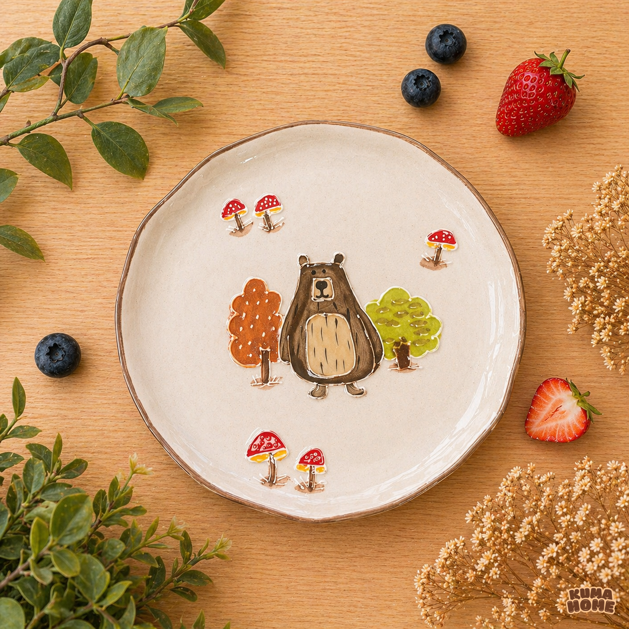 Bear in the Forest Storybook Ceramic Tableware Collection