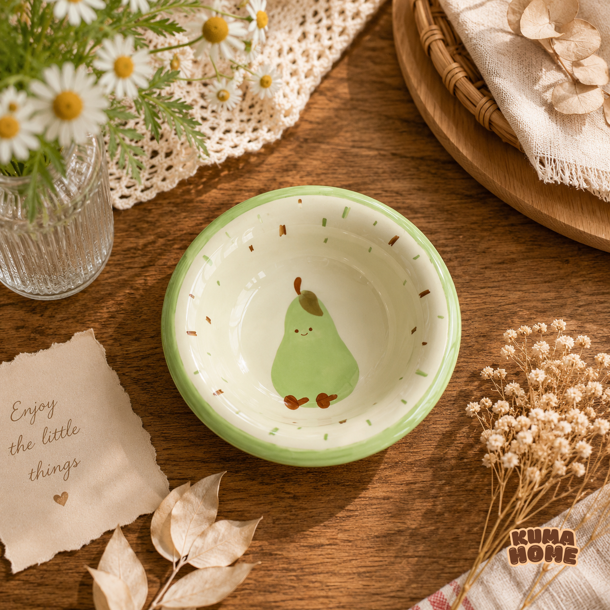 Kawaii Fruits & Croissant Series Ceramic Sauce Dish