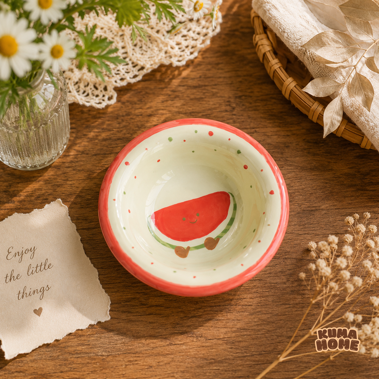 Kawaii Fruits & Croissant Series Ceramic Sauce Dish