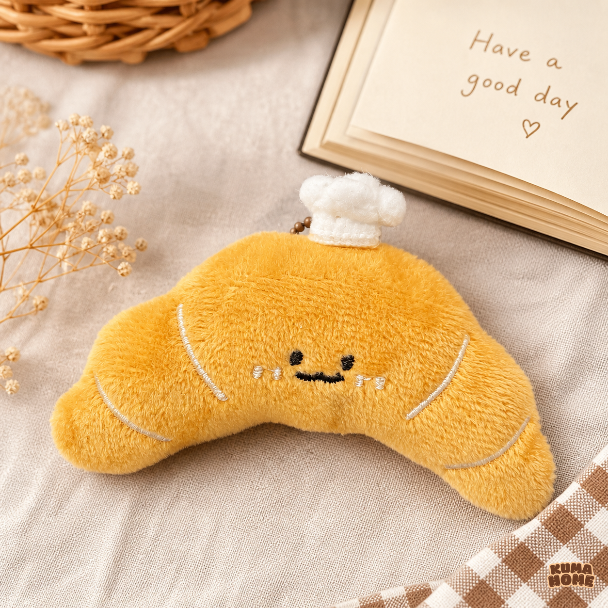Kawaii Plush Bakery & Fruit Series Mini Bag Charm Keychain