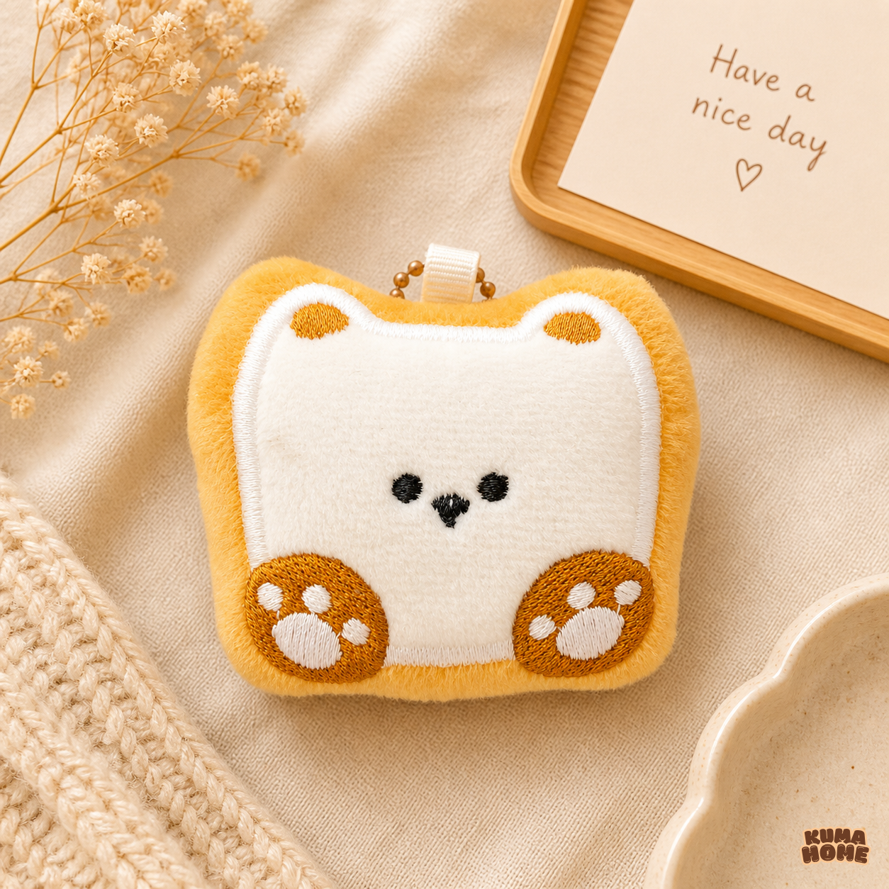 Kawaii Plush Bakery & Fruit Series Mini Bag Charm Keychain