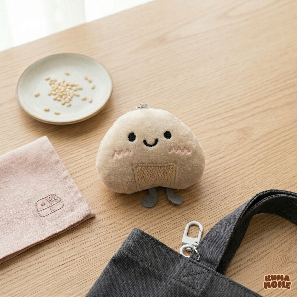 Kawaii Plush Foodie Expression Keychain Series