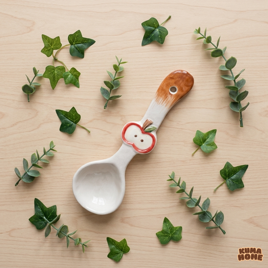 Vintage Scalloped Meadow Long-Handled Spoon